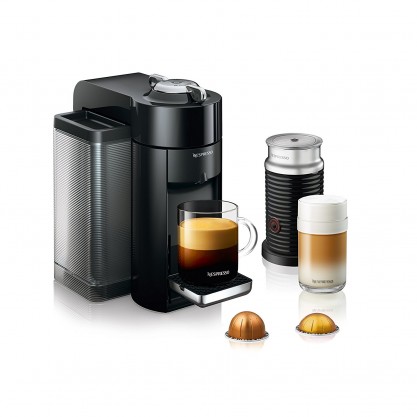 Nespresso Vertuo Evoluo Coffee and Espresso Machine with Aeroccino, Black 