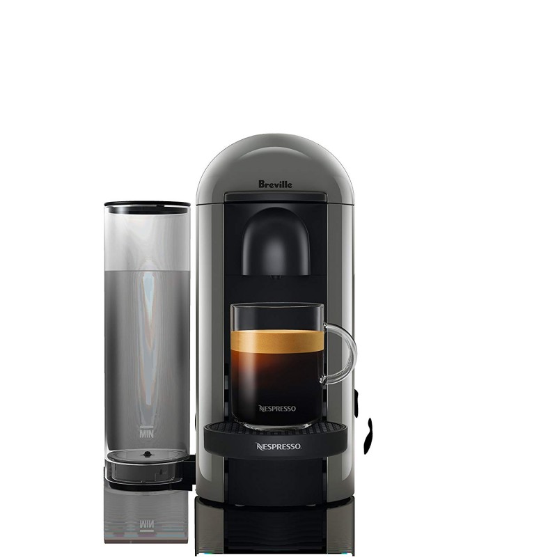 NEW Nespresso VertuoPlus Coffee and Espresso Machine Bundle with Aeroccino Milk Frother , Grey 