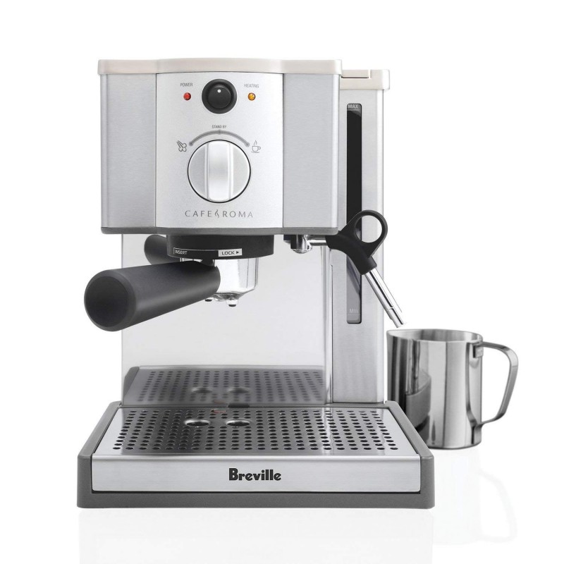 Cafe Roma Stainless Espresso Maker 