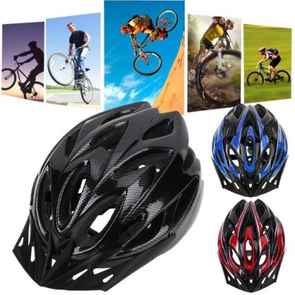 Carbon Bicycle Helmet, Adult Adjustable Unisex Safety Helme
