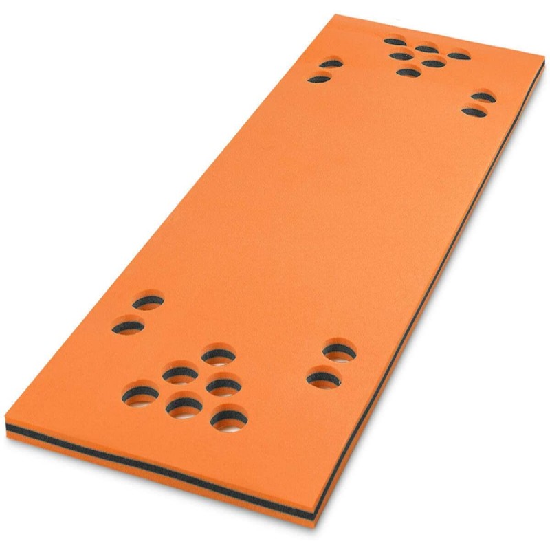 3-Layer Tear-Resistant Foam Water Pad Mat with Cup Holes (5.5'x 35.5'')