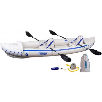 Inflatable Portable Sport Kayak, Canoe Boat with Paddles