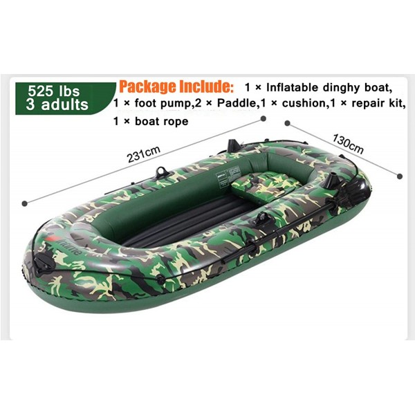 PVC Inflatable Boat Series with Paddle and Air Pump, Fun Water Sports