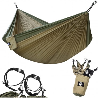Lightweight  Portable Double Hammock with 400-pound Capacity