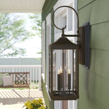 Three-Light Outdoor Wall Lantern
