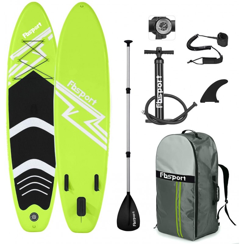 Premium Inflatable Stand Up Paddle Board (6 inches Thick) with Durable SUP Accessories & Carry Bag