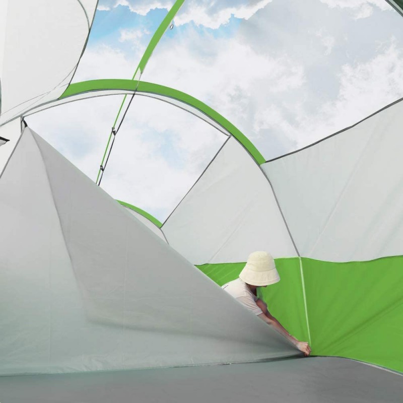 8-Person Waterproof Windproof Family Camping Tent (Green)