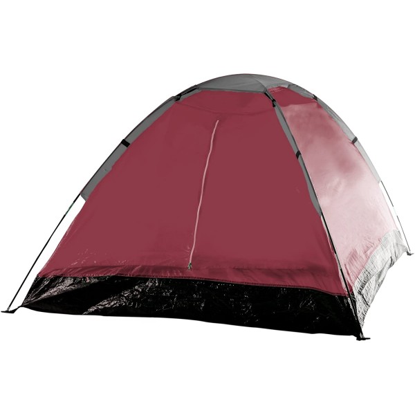2-Person Dome Tent with Rain Fly and Carry Bag(Red) 
