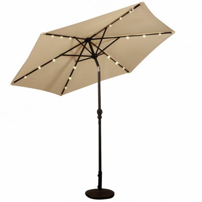 Umbrella with light bulbs