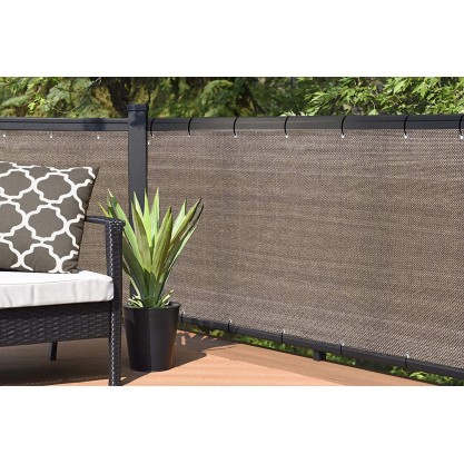 Home Elegant Privacy Screen for Backyard Fence, Pool, Deck, Patio, Balcony, Outdoor Paneling and Outdoor Screening- Include Zip Ties (3 x 16 FT)